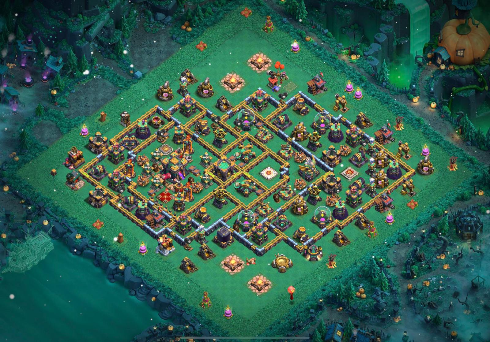 BASE TH14 Rank 5k7 THỦ 1 SAO HUYỀN THOẠI Clash of clans